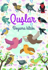 Quşlar - Boyama kitabı