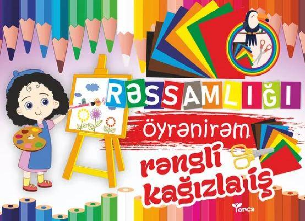 Rəssamlığı &ouml;yrənirəm- rəngli kağızla iş