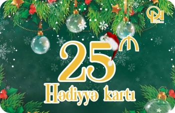 25 AZN-lik HƏDİYYƏ KARTI