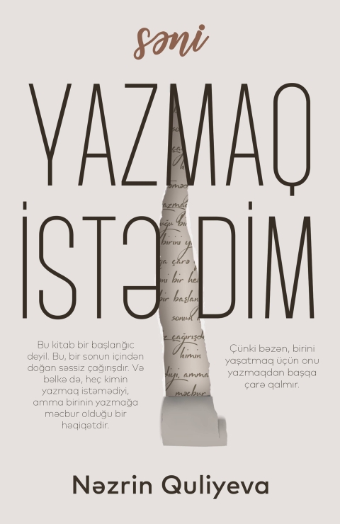 Yazmaq İstədim