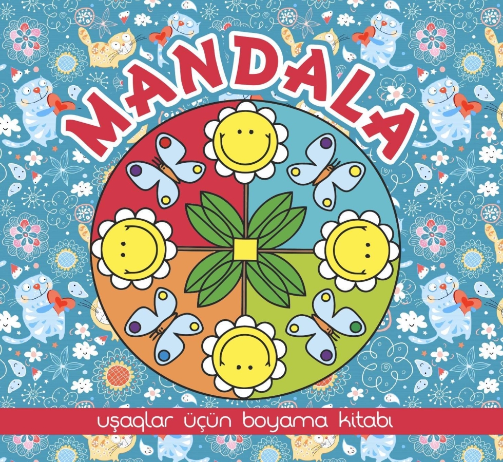Mandala- Uşaqlar &uuml;&ccedil;&uuml;n boyama kitabı